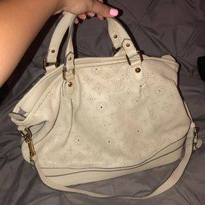 White Louis Vuitton bag